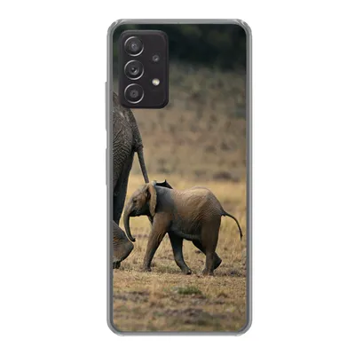 Produktbild von MuchoWow® Handyhülle Schutzhülle Hülle für Samsung Galaxy A33 5G Elefant - Tiere - Savanne - Natur Silikon Softcase Handy Hülle - Kartenhalter