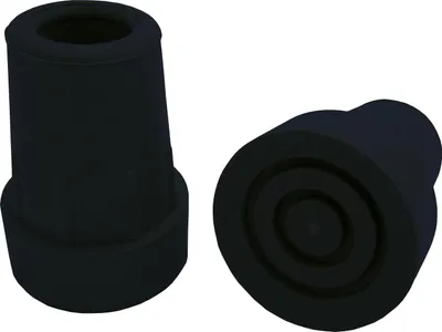 Produktbild von Sundo Krückenkapsel mit Stahleinsatz – 20 mm – Schwarz