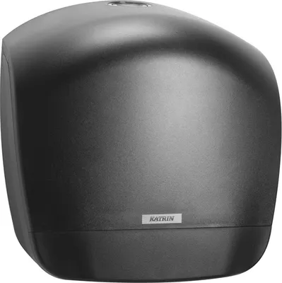 Produktbild von KATRIN Toilettenpapierspender L  82186 schwarz Kunststoff