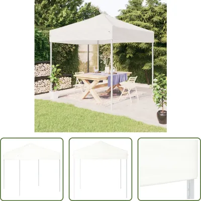 Image de The Living Store Tente de réception pliante blanche 2x2 m