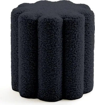 Produktbild von Dekorativer Bouclé-Hocker, 38 x 40 cm, MOKA