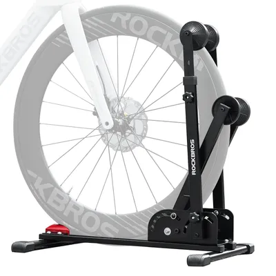 Produktbild von ROCKBROS Fahrradständer Rutschfest Kohlenstoffstahl Faltbarer Boden Ständer für 24–27,5” Schwarz