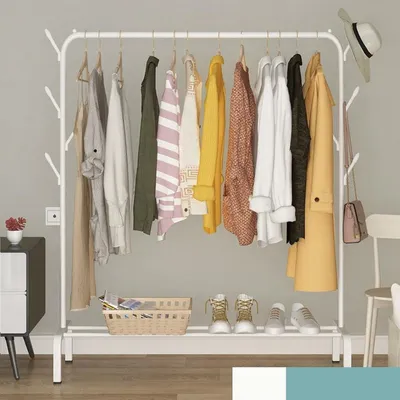 Obrázek produktu pro Samostatná věšák na oblečení s úložným prostorem – úsporný design