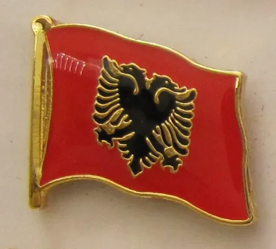 Produktbild von Pin Anstecker Flagge Fahne Albanien Flaggenpin Button Badge Flaggen Clip Anstecknadel