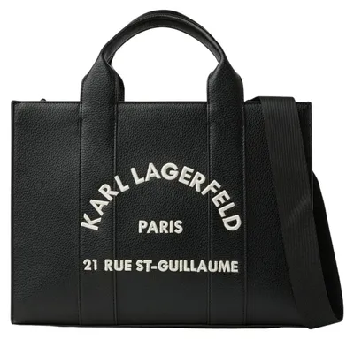 Obrázek produktu pro Karl Lagerfeld, kabelka Cabas Carré, vzor Grainé, barva bílá a černá