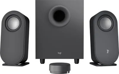 Produktbild von Głośniki komputerowe Logitech Z407 Bluetooth z subwooferem i sterowaniem bezprzewodowym 40 W Grafit 2.1 kanály/kanálů