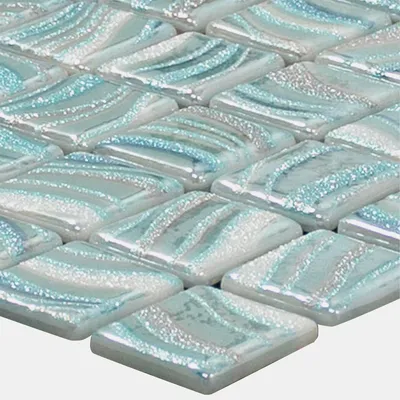 Produktbild von Glas Schwimmbad Pool Mosaik Marisburg Himmelblau Glitzer