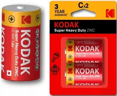 Zdjęcie produktu dla 2x Bateria KODAK 1.5V C R14 R14P LR14 4014 MN1400