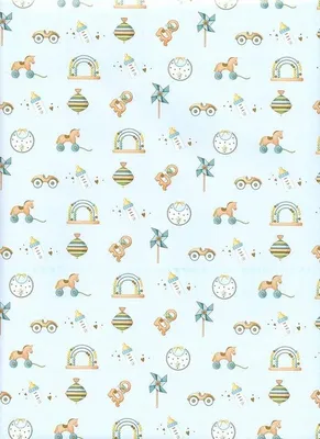 Image de Papier d'emballage cadeau, lot de 3 - Dimensions : 90 x 65 cm - - Sans plastique - Motif « Naissance » (18-9234)