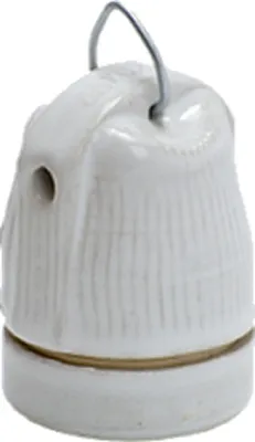 Produktbild von 5x Fassung / Innengewinde E27 / E14 Keramik / Porzellan Befestigungswinkel Bügel E27 - EF510C