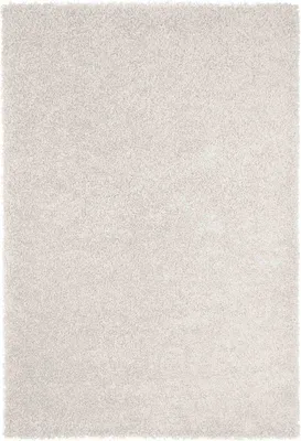 Produktbild von Teppich Prime Shaggy Hochflor Einfarbig Weiss Creme Weich für Wohnzimmer, Schlafzimmer, küche