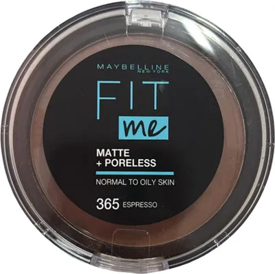 Obrázek produktu pro Maybelline New York – Fit Me matující a bezpórový pudr – 365 Espresso