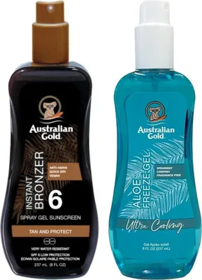 Obrázek produktu pro Australský zlatý sprejový gel s bronzerem SPF6 + Aloe Freeze Gel