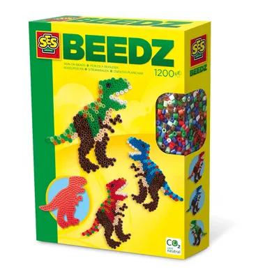 Produktbild von bügelperlenset T-Rex junior Kunststoff 1200 Stück