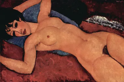 Obrázok produktu pre Amedeo Modigliani umelecký tlač obrazu - Ležiaci akt, 1917 (120 x 180 cm)