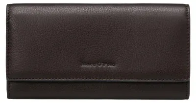 Image de Marc O'Polo porte-monnaie Jessie Combi Wallet Burnt Coffee marron foncé