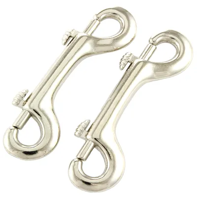 Produktbild von 5 Doppelbolzenkarabiner 111 x 34mm vernickelt