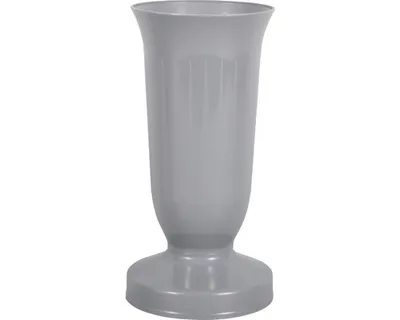 Image de Vase de cimetière KALICH Ø 12 x 24 cm gris