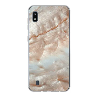 Produktbild von MuchoWow® Handyhülle Schutzhülle Hülle für Samsung Galaxy A10 Mineralien - Naturstein - Perlmutt Silikon Softcase Handy Hülle - Schutzhülle