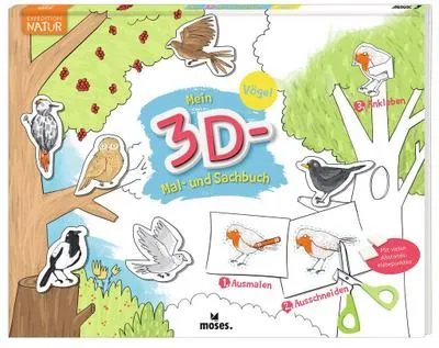 Immagine prodotto di Mein 3D Mal- und Sachbuch - Vögel