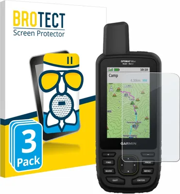 Produktbild von 3x BROTECT Entspiegelungs Schutzglas für Garmin GPSMAP 66sr Schutzfolie Panzer Folie Glas Display Schutz matt