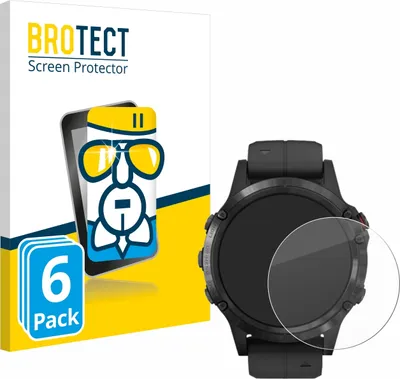 Produktbild von 6x BROTECT Schutzglas für Garmin Fenix 5 Plus (47 mm) Schutzfolie Panzer Folie Glas Display Schutz klar