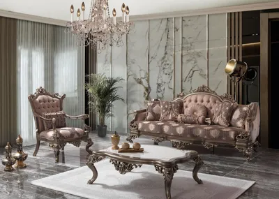 Produktbild von Polstersofa Chesterfield Garnitur Sofagarnitur Stoff Sofa Beige Set couch