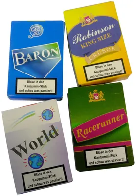 Image de Bâtonnets de chewing-gum avec effet fumé | Pack de 6 à 13 bâtonnets | Choix de couleur aléatoire | Friandise rétro pour les fêtes & les fans de nostalgie