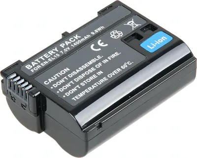 Obrázok produktu pre Batéria T6 Power pre digitálny fotoaparát Nikon EN-EL15a, Li-Ion, 7 V, 1400 mAh (9,8 Wh), čierna