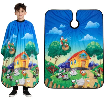 Produktbild von Kinder-Friseur- und Barbierumhang für den Salon, 100x140 cm