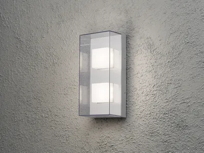 Produktbild von Konstsmide Treiber: LIC9W350UNI, Output: 350mA, 6-9W, 36V Sanremo Double grau lackiertes Aluminium, klares Polycarbonat Glas (bruchsicher) 7936-310