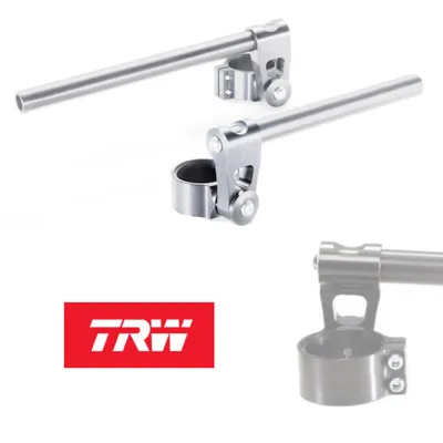 Image de guidon sport surélevé Relaxbar, kit, argent