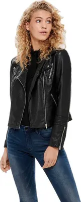 Produktbild von ONLY 15153079, Weiblich, Erwachsener, Regular fit, Polyester, Viskose, Polyurethan (PU), Schwarz