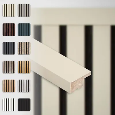 Produktbild von HEXIM Akustikpaneele Zubehör Abschlussleiste Lamellen MDF Wandverkleidung