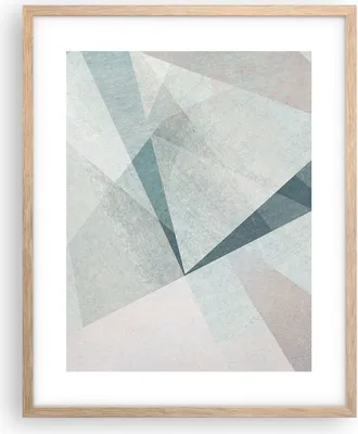 Produktbild von Gerahmtes Poster - Rahmen in heller Eiche - Abstraktion modern - 40x50 cm - Wand Bild - Wanddeko - Wandbilder - Wandposter - Bilderrahmen - Bilder - Kunstdruck - Wandbild - P2NPA40x50-3947