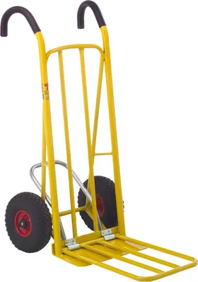 Produktbild von Ravendo Sackkarre CLM 250 LS ERGO – Leichtes Kippen & Ergonomische Griffe – Ladefläche 420x120 mm & Ausklappbare Ladefläche 350x520 mm – 250 kg Tragkraft - Maxami