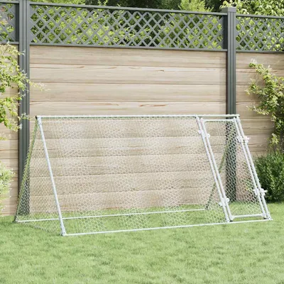 Produktbild von vidaXL Klec pro kuřata stříbrná 200x105x91 cm Pozinkovaná ocel