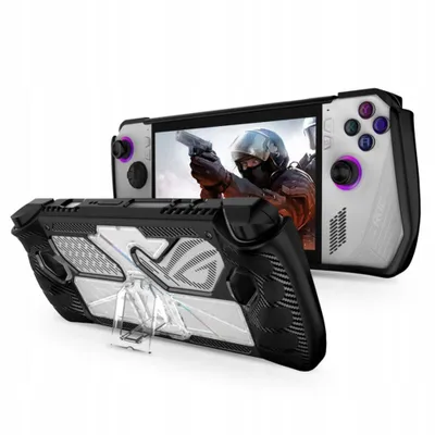 Image de Etui Tech-Protect Defense pour Asus ROG Ally - noir et transparent