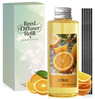 Productafbeelding van Geurverspreider Navulling 200ml Citrus voor een Frisse Sfeer