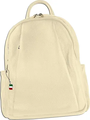 Immagine prodotto di Zaino Florence city con zip in pelle beige ORM101I