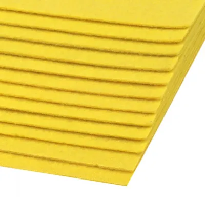 1 Bastelfilz Bogen DIN A4, ca. 2mm, 300g/m² feste Qualität gelb