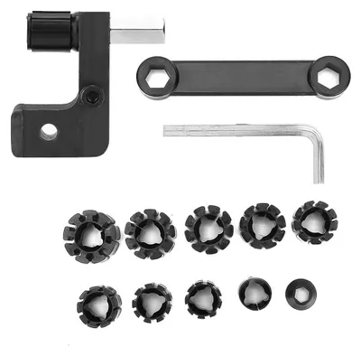 Mikro-Einstellringklemme, verstellbar, Schwarz, Werkzeug-Set