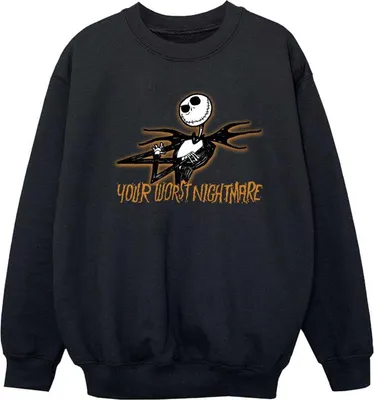 Immagine prodotto di The Nightmare Before Christmas - Felpa "Il tuo peggior incubo" per ragazze BI56508 (152-158) (Nero)