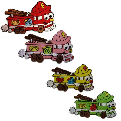 Produktbild von Feuerwehrauto Baby - Aufnäher, Bügelbild, Aufbügler, Applikationen, Patches, Flicken, Zum Aufbügeln, Größe: 6,1 x 10,4 cm