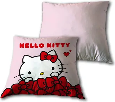 Produktbild von Hello Kitty Velours Kissen Dekokissen 35x35 cm