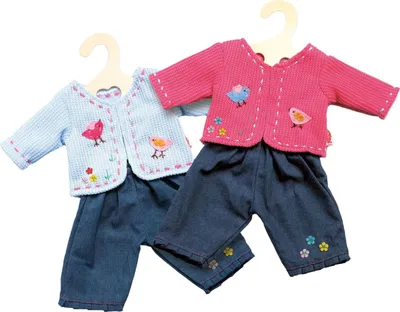 Produktbild von Puppen-Jacke m.Jeans 28-35 cm, 1 Stück
