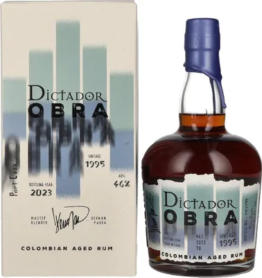 Produktbild von Dictador OBRA VINTAGE 28 Years Old PORT CASK Rum 1995 46% Vol. 0,7l in Geschenkbox