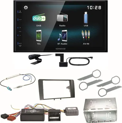 Produktbild von Kenwood DMX-125DAB Digitalradio Bluetooth USB Einbauset für Audi A3 8P 8PA