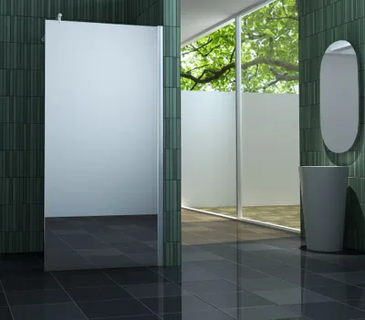 Duschtrennwand FREE – 138 X 200 Cm, 10 Mm ESG-Sicherheitsglas, Eloxiertes Aluminium, Sondergröße