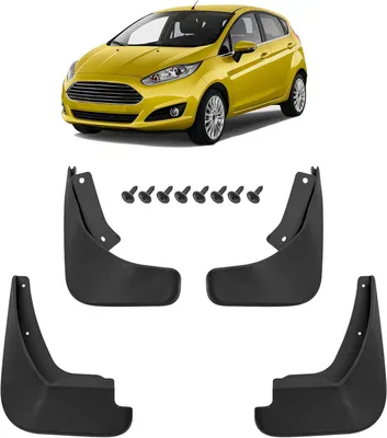 Produktbild von Schmutzfänger 4er-Set mit Befestigungssatz passend für Ford Fiesta MK7 VII 08-17